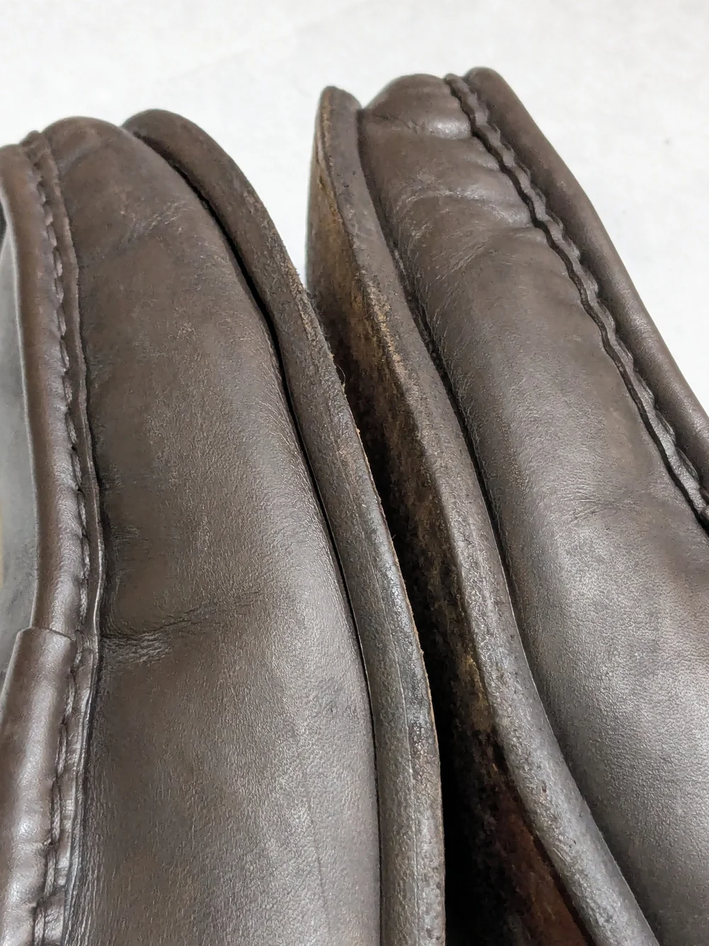 Gucci Brown Leather Horsebit Loafers - Men 9 D Slip Ons